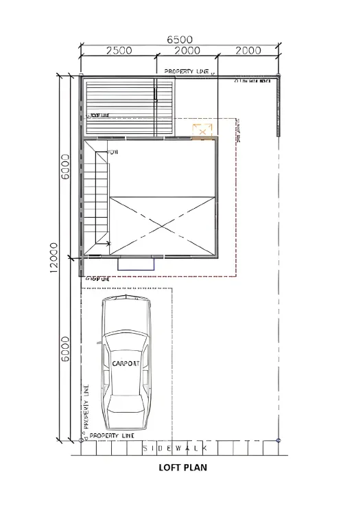 Loft Type End - Floor Plan