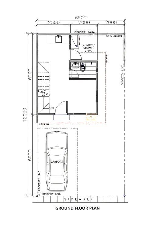 Loft Type End - GF Floor Plan